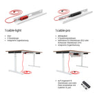 Vergleich 1 cable-light vs 1 cable-pr