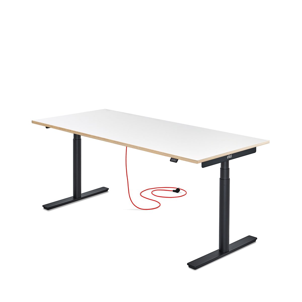 Eliot Original Black Tischplatte Multiplex Fenix Bianco 180x79cm - Eliot Onlineshop