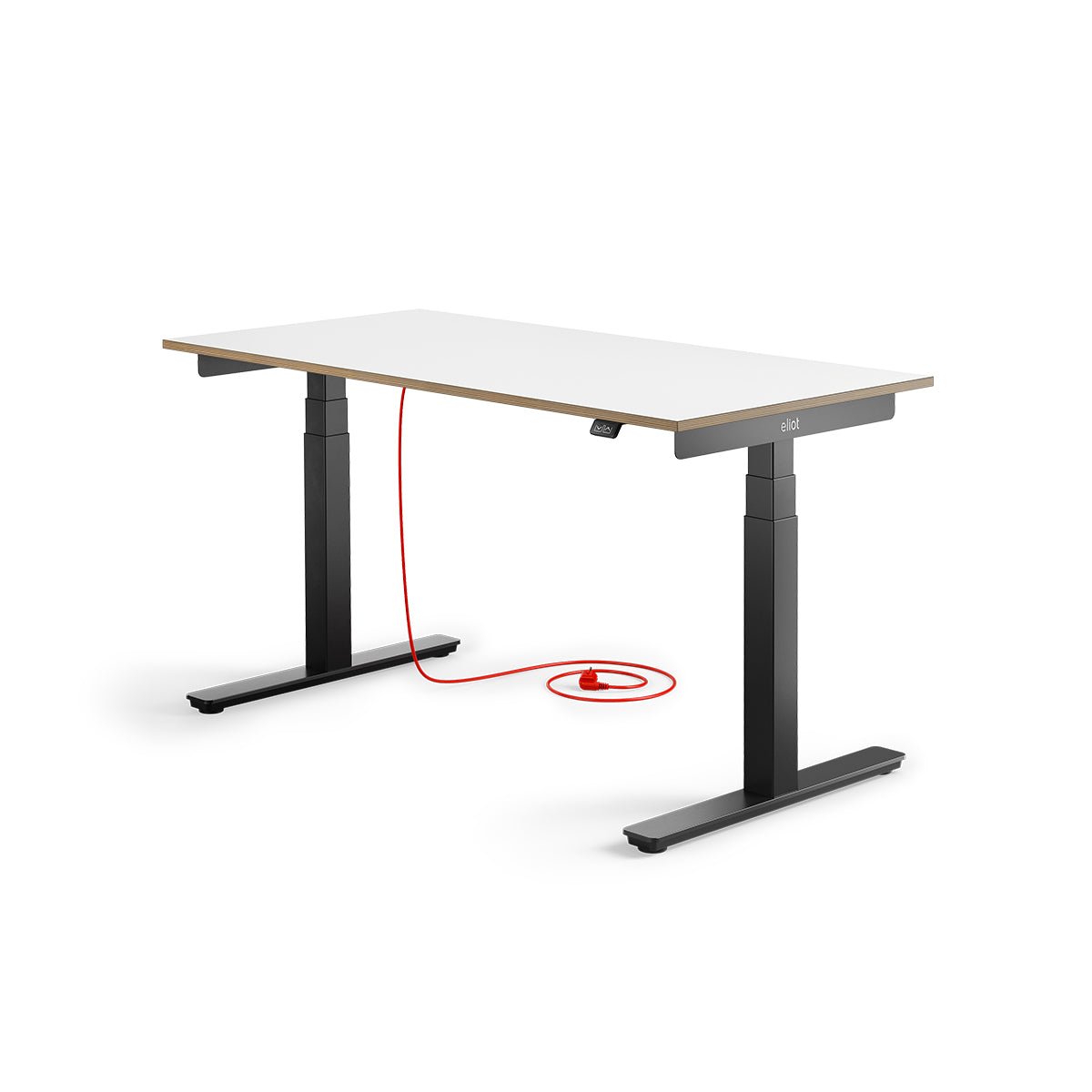 Eliot Pro Black Tischplatte Design White 140x70cm - Eliot Onlineshop