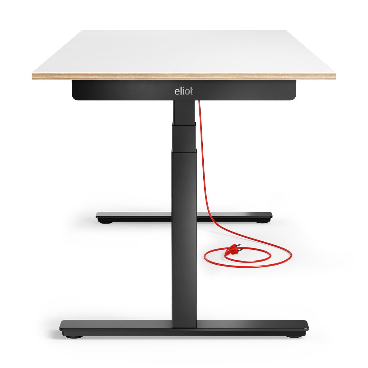 Eliot Pro Black Tischplatte Multiplex Fenix Bianco 180x80cm - Eliot Onlineshop