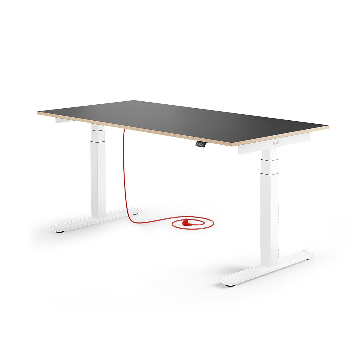 Eliot Pro White Tischplatte Multiplex Fenix Nero 160x80cm - Eliot Onlineshop