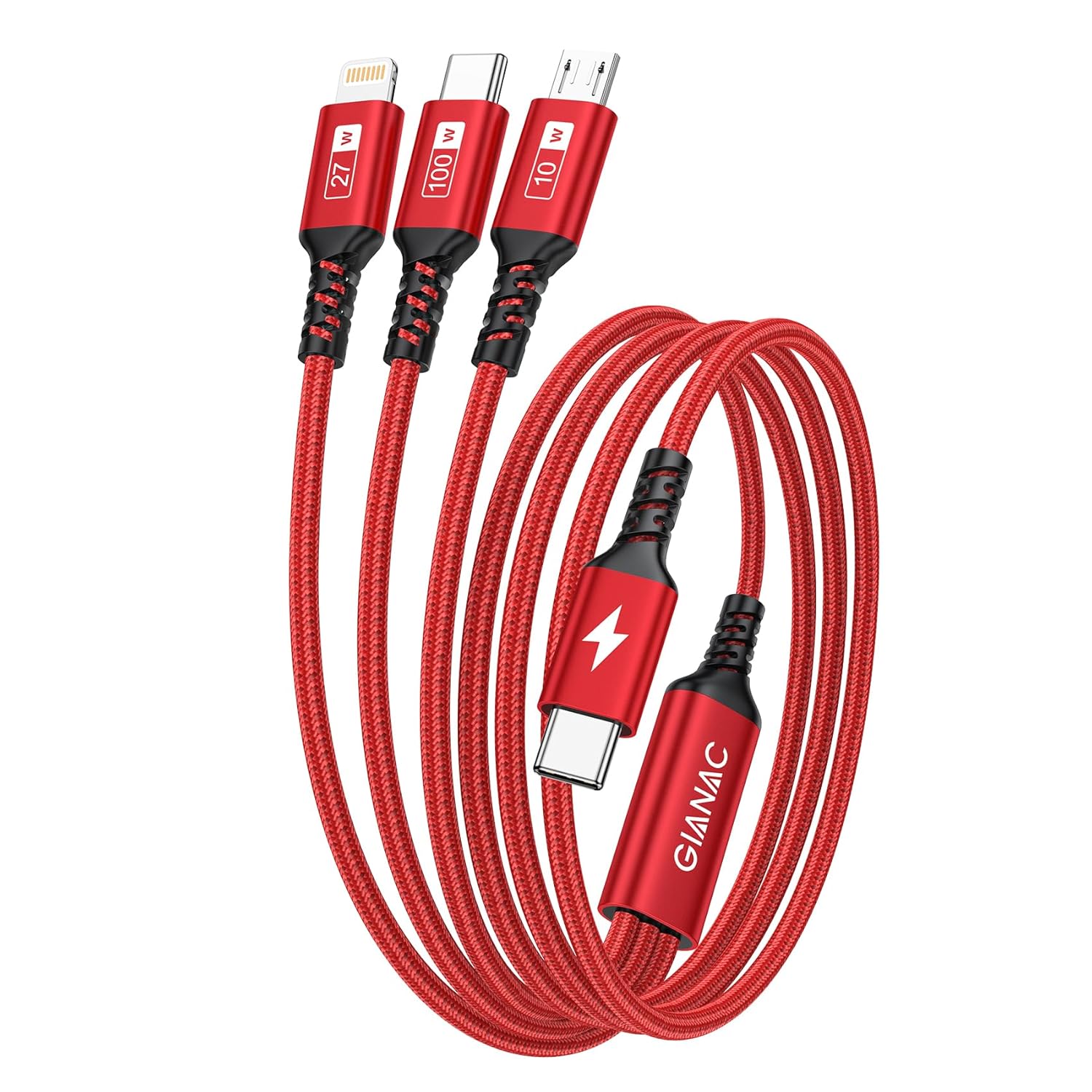 Kabel 100W USB - C auf Multi USB Red - Eliot Onlineshop
