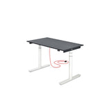 Original White mit Tischplatte Soft Graphite - Eliot Onlineshop