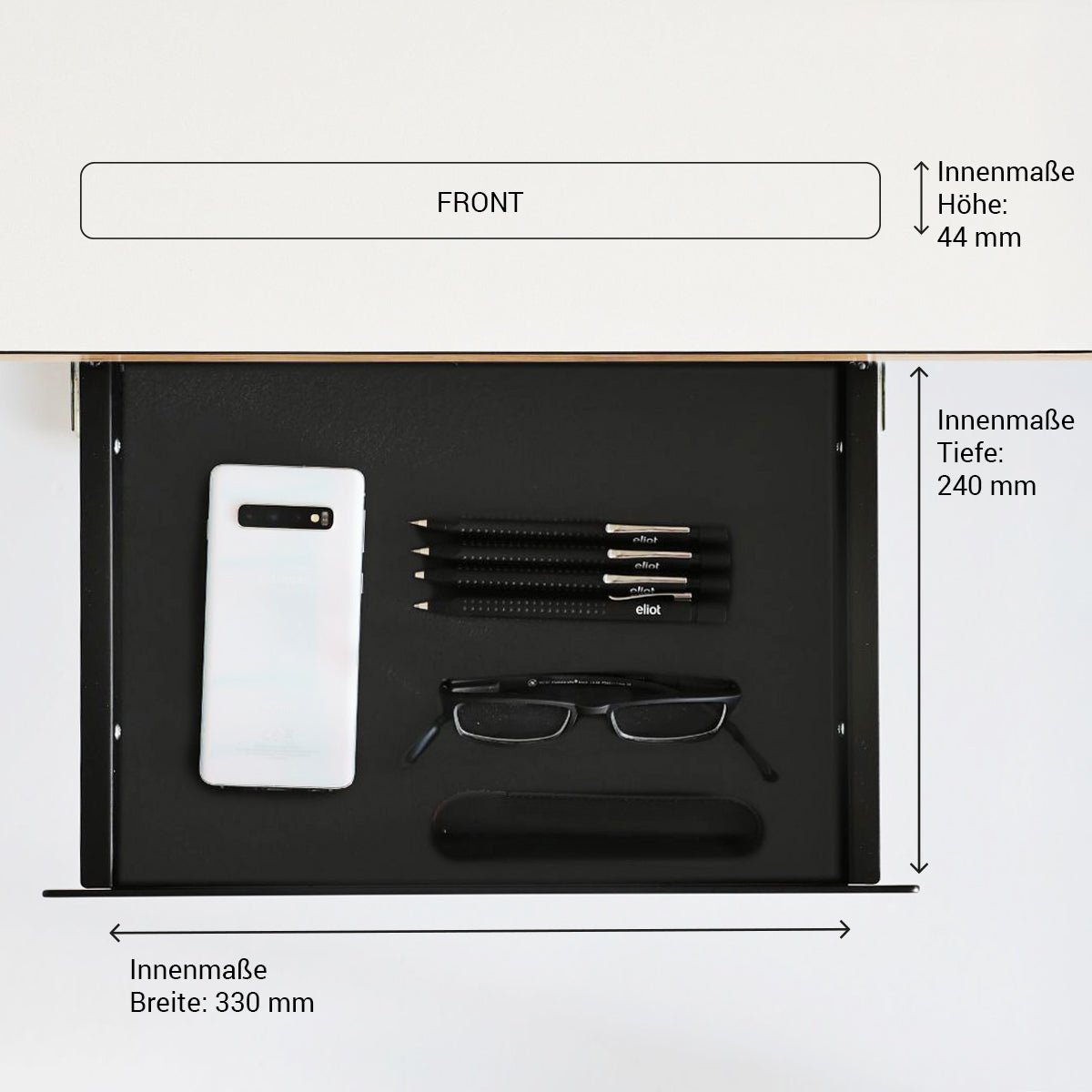 Schublade Schwarz - Eliot Onlineshop