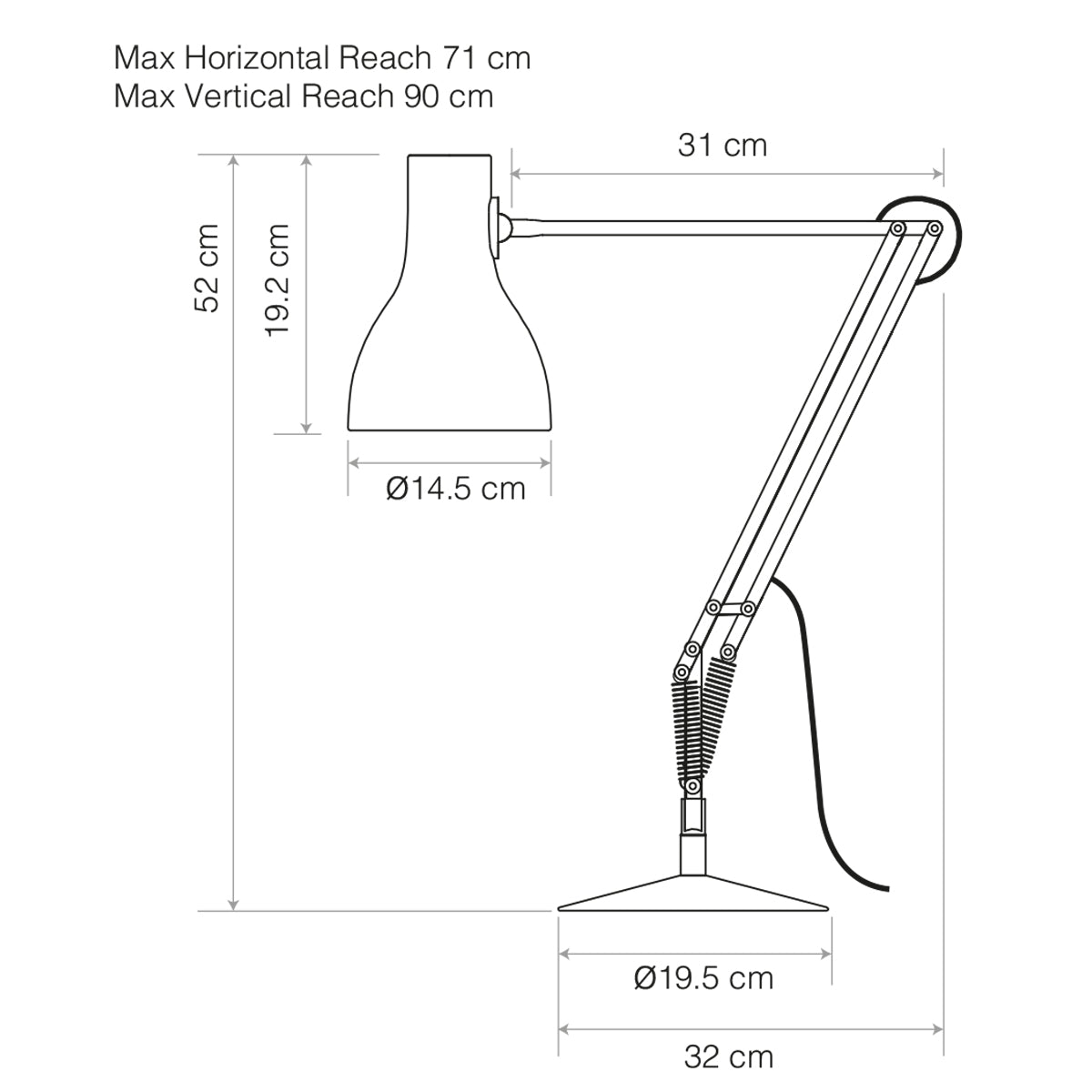 Anglepoise Paul Smith Edition 5 Tischleuchte - Black - Eliot Onlineshop