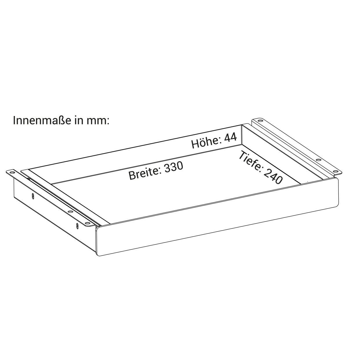 Schublade Weiß