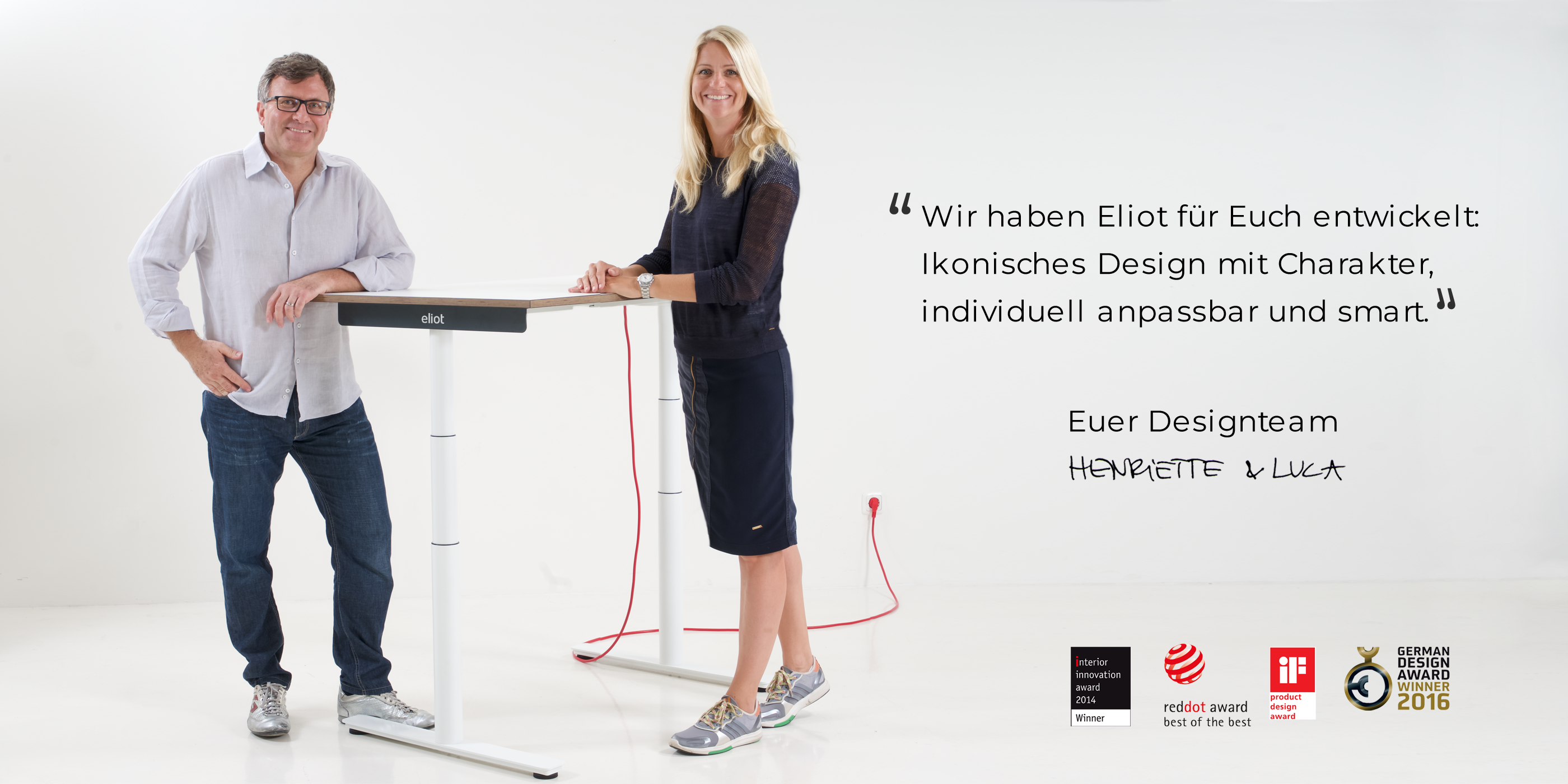 Das Eliot-Designteam: Luca und Henriette