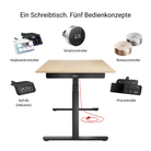 Eliot Pro Black Tischplatte Eiche Multiplex 180x80cm - Eliot Onlineshop