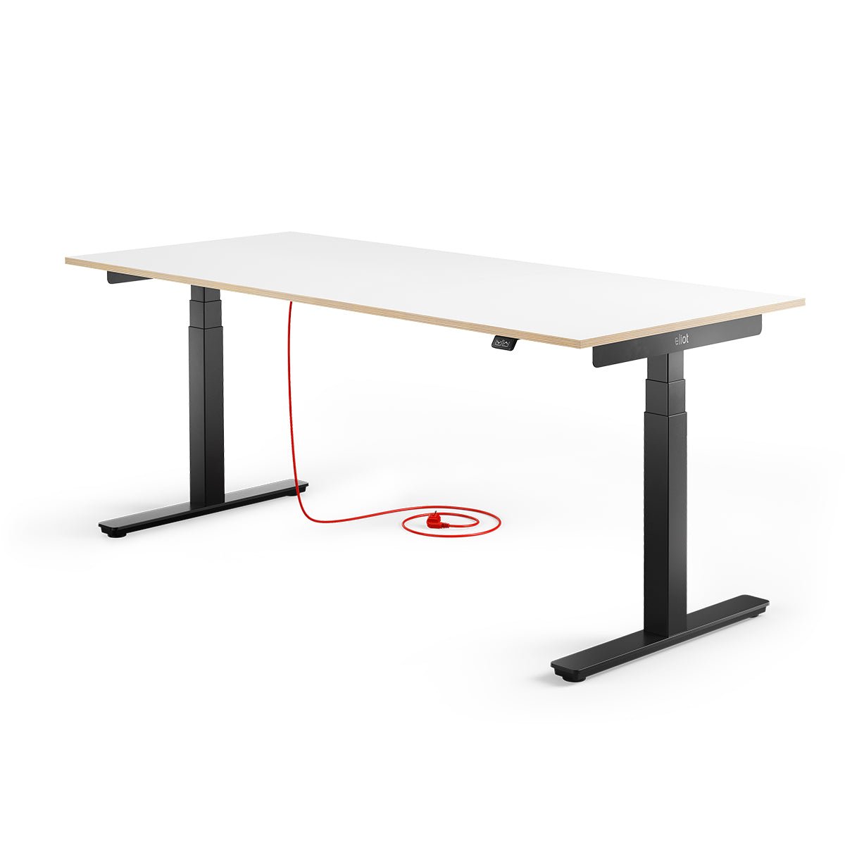 Eliot Pro Black Tischplatte Multiplex Fenix Bianco 180x80cm - Eliot Onlineshop