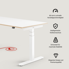 Eliot Pro White Tischplatte Multiplex Fenix Bianco 180x80cm - Eliot Onlineshop