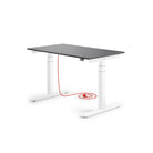 Eliot Pro White Tischplatte Soft Graphite 120x70cm - Eliot Onlineshop
