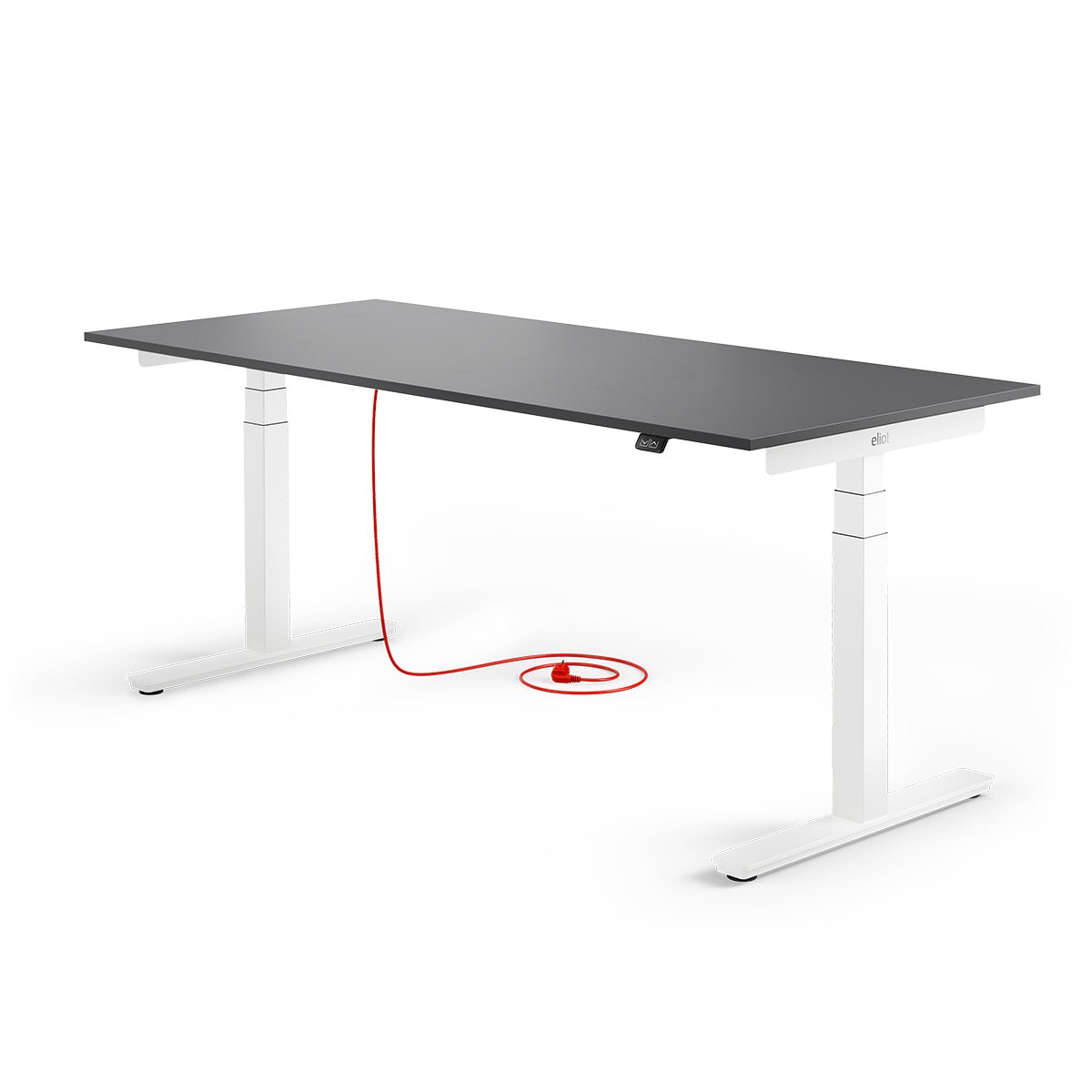 Eliot Pro White Tischplatte Soft Graphite 180x80cm - Eliot Onlineshop