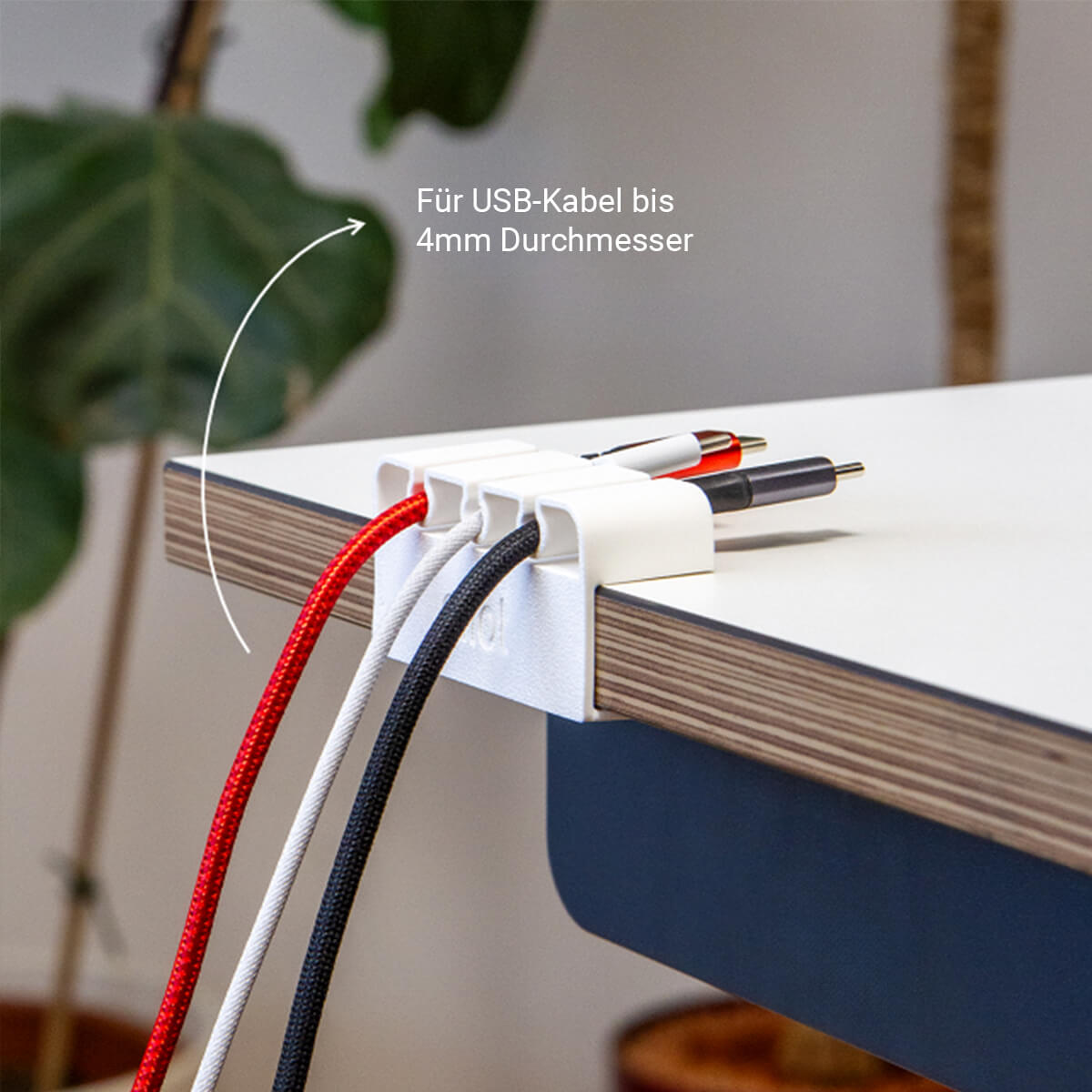 Kabelführung Cablefix White - Eliot Onlineshop